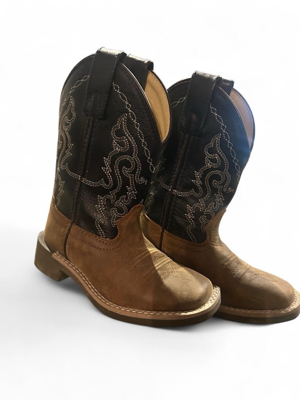 Smoky Mountain Kids Cowboy Boots Size 10 Brown Leather Western Cavender’s